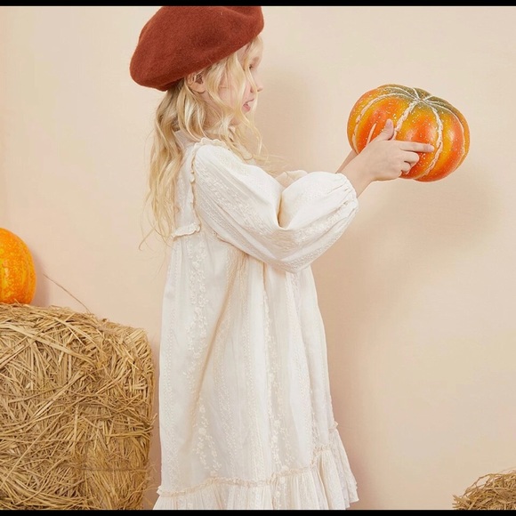 South Tao Girl’s French Dress With Lace Cotton Sizes 4 or 10 - Picture 4 of 11